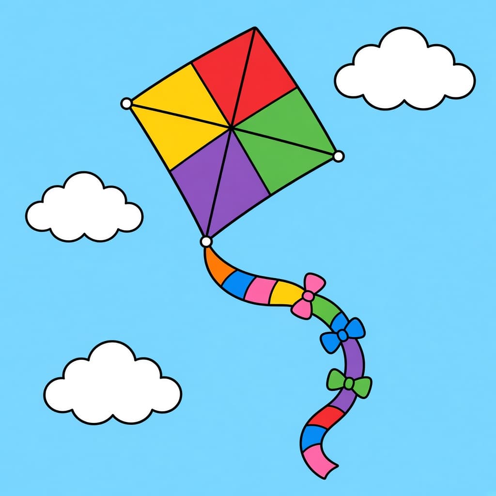 A rainbow kite